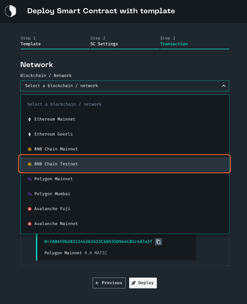 create smart contract
